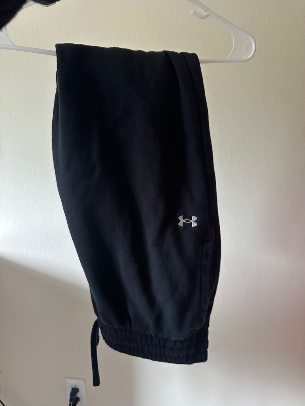 Under Armour Black Women's Jogger Sweatpants with Silver Logo